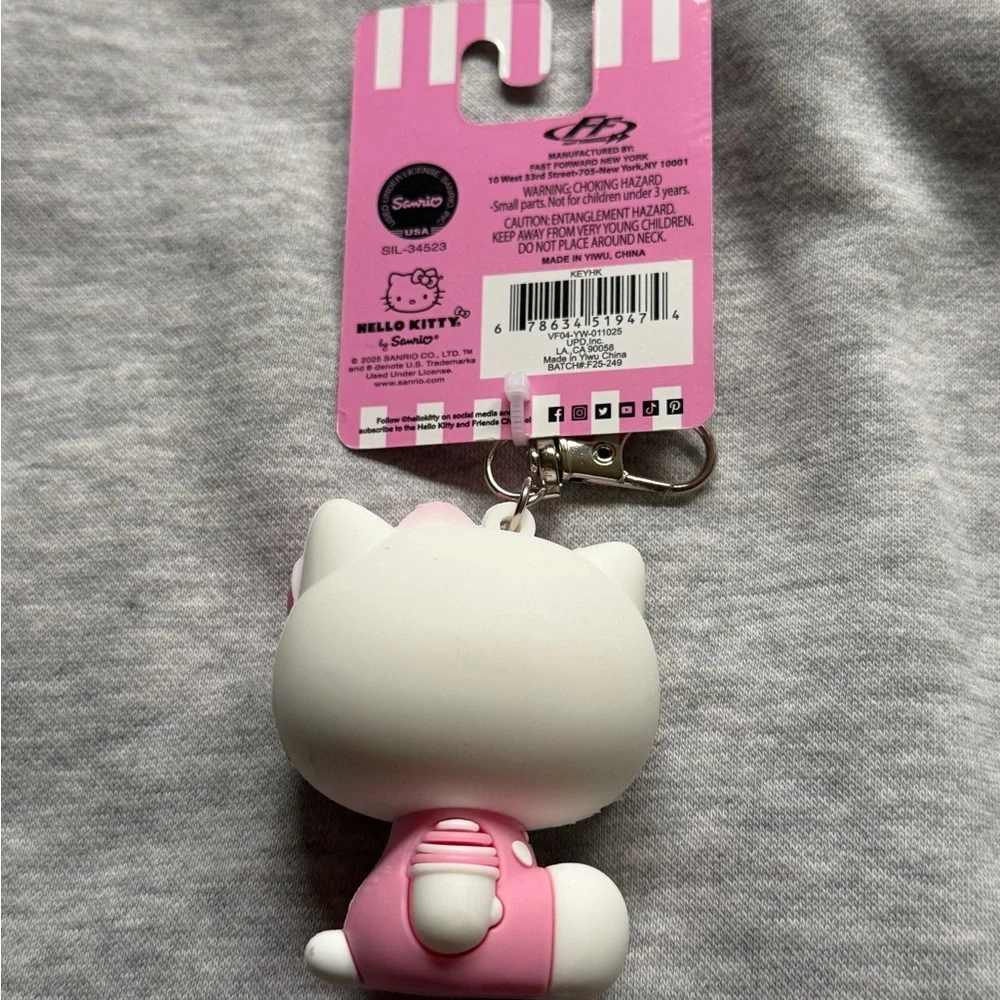 Hello Kitty Pink and White Keychain - Picture 2 of 2